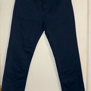 Jachs Men's Dark Blue Straight Chinos 32x32